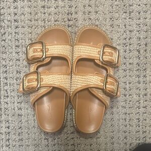 Universal Thread Tan Buckle Sandals